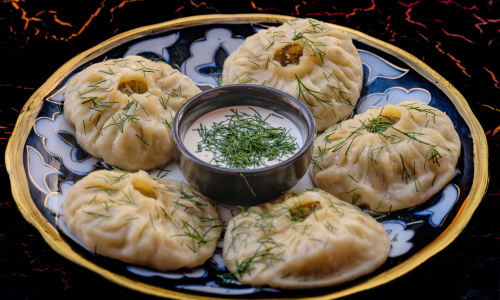 Manti su kapota mėsa