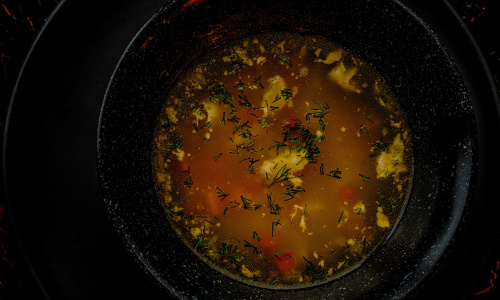 Vištienos sriuba su daržovėmis