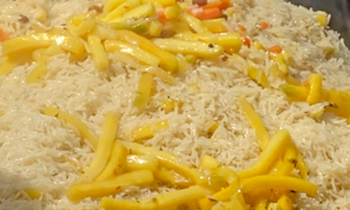 Vegetariškas uzbekiškas plovas